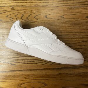 Reebok BB 4000 II Men’s Triple White Athletic Sneaker Shoes Leather Size 13 NEW